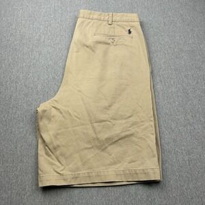 Polo Ralph Lauren Tyler Shorts Mens 40 Tall Khaki Pleated Front 10.5" Inseam